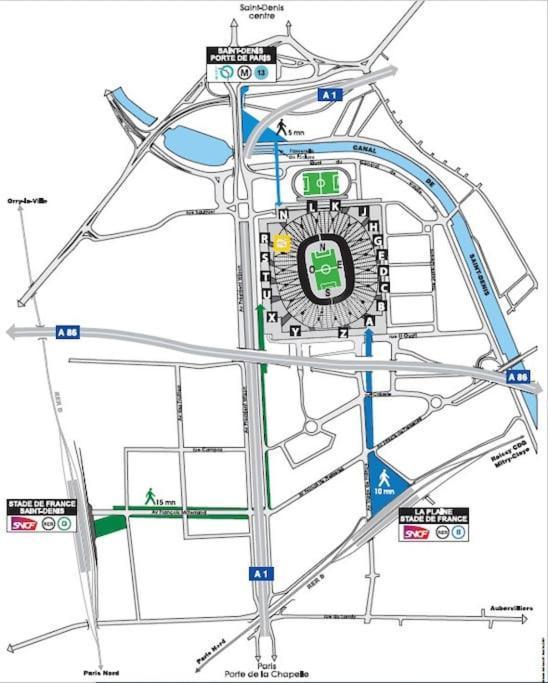 Charmante Studio Ligne 13 Tram 5 Saint Denis Pierrefitte-sur-Seine Eksteriør billede